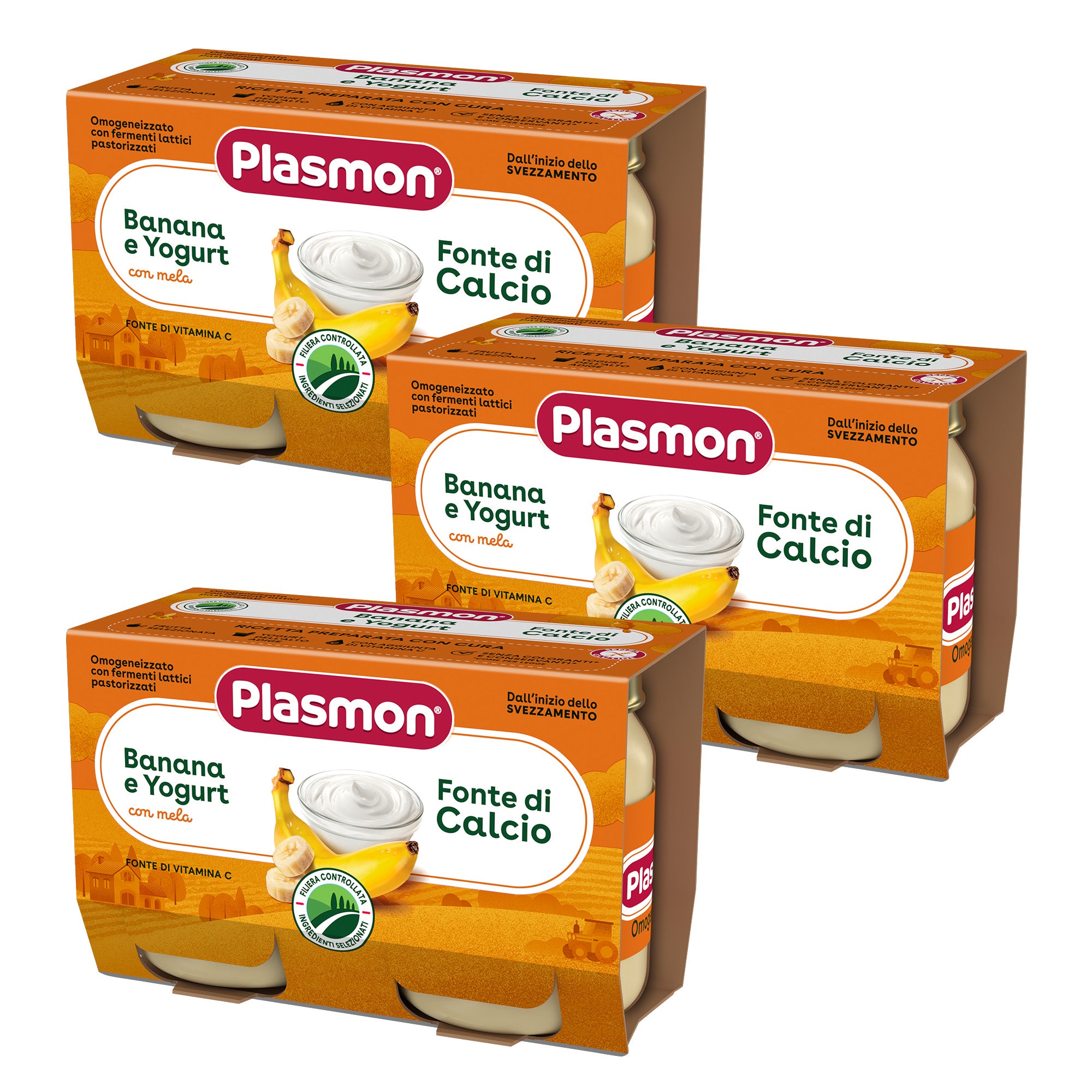 plasmon-omogeneizzato-banane-yaourt-3-paquets-de-2x120-g image 1