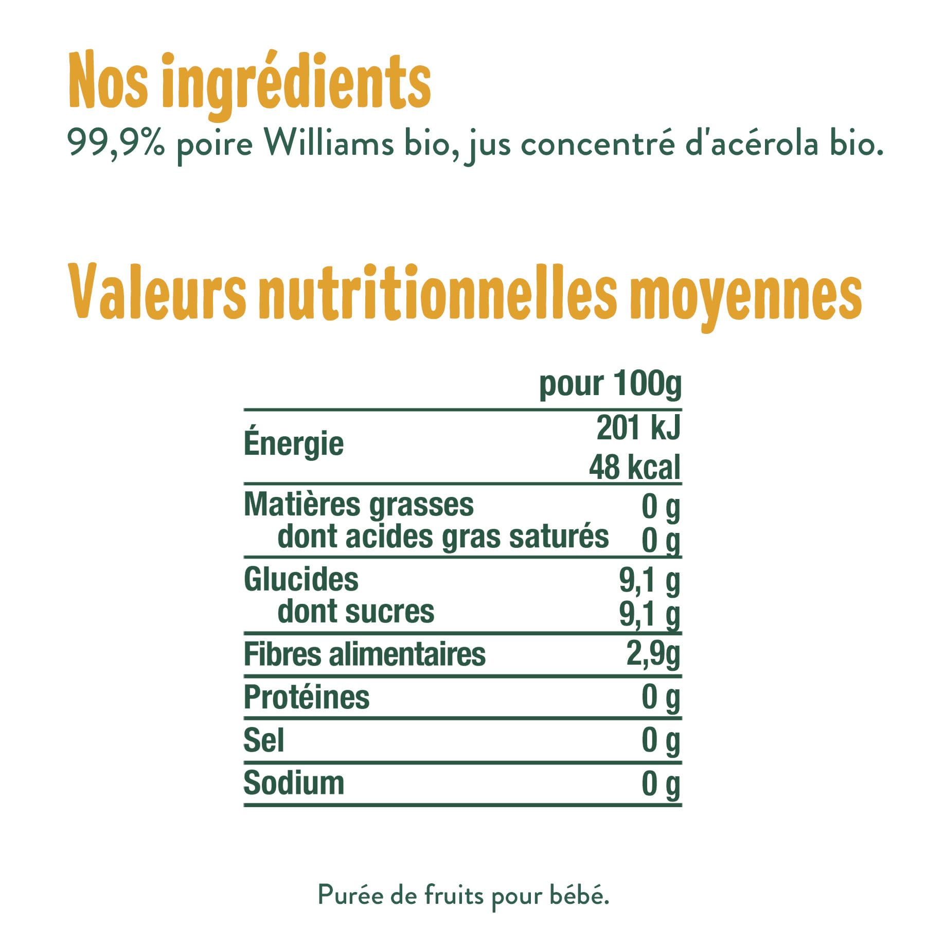 good-go-t-gourdes-poire-williams-10-x-120-g-pur-e-bio-d-s-4-mois-sans-sucres-ajo image 2