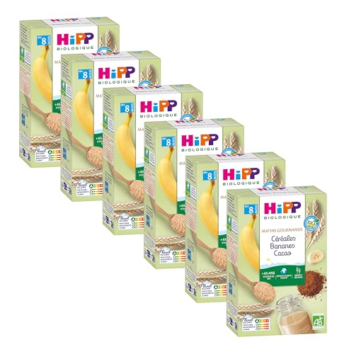 hipp-biologique-c-r-ales-bananes-cacao-d-s-8-mois-lot-de-6-x-250-g image 4
