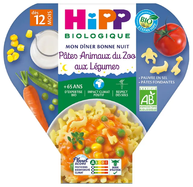 hipp-biologique-les-pr-maternelles-p-tes-animaux-du-zoo-aux-l-gumes-d-s-12-mois- image 1