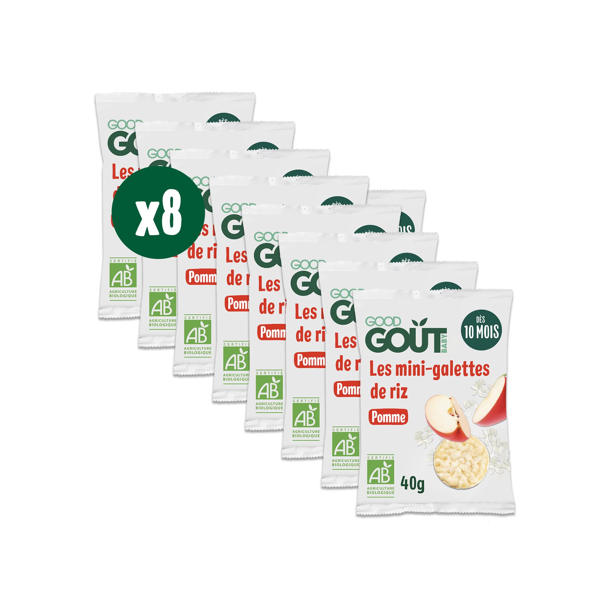 good-go-t-mini-galettes-de-riz-pomme-bio-d-s-10-mois-8x40g image 1