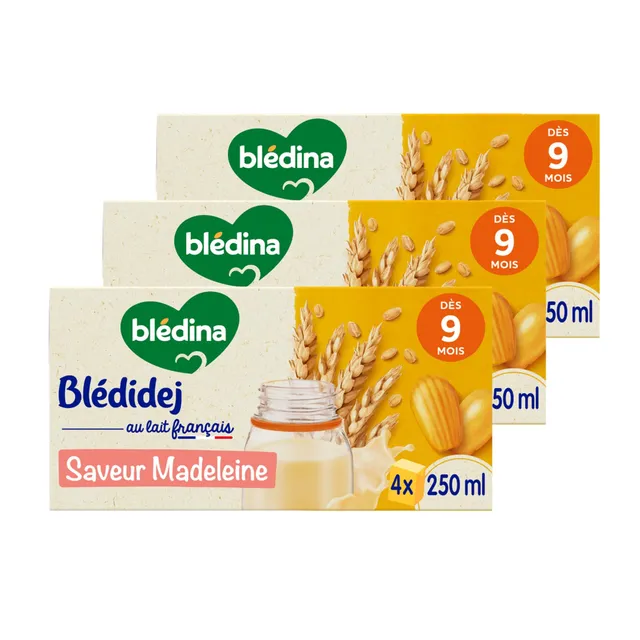 bl-dina-bl-didej-c-r-ales-lact-es-madeleine-d-s-9-mois-12-briques-de-250-ml image 1
