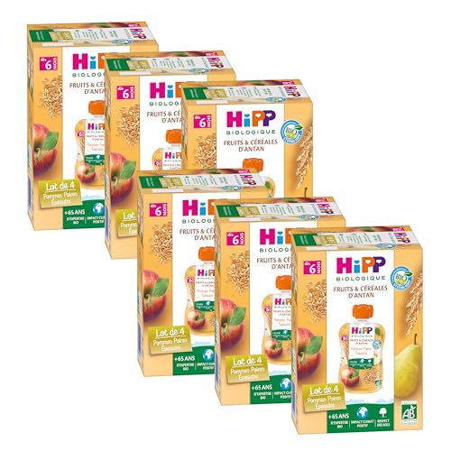 hipp-biologique-pommes-poires-peautre-gourdes-d-s-6-mois-4-x-90g-lot-de-24-2-16- image 4