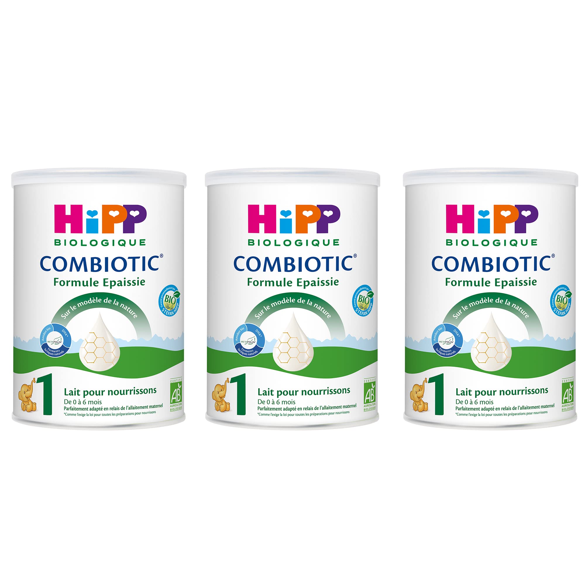 hipp-biologique-lait-1-combiotic-formule-paissie-bo-te-800g-lot-de-3 image 1