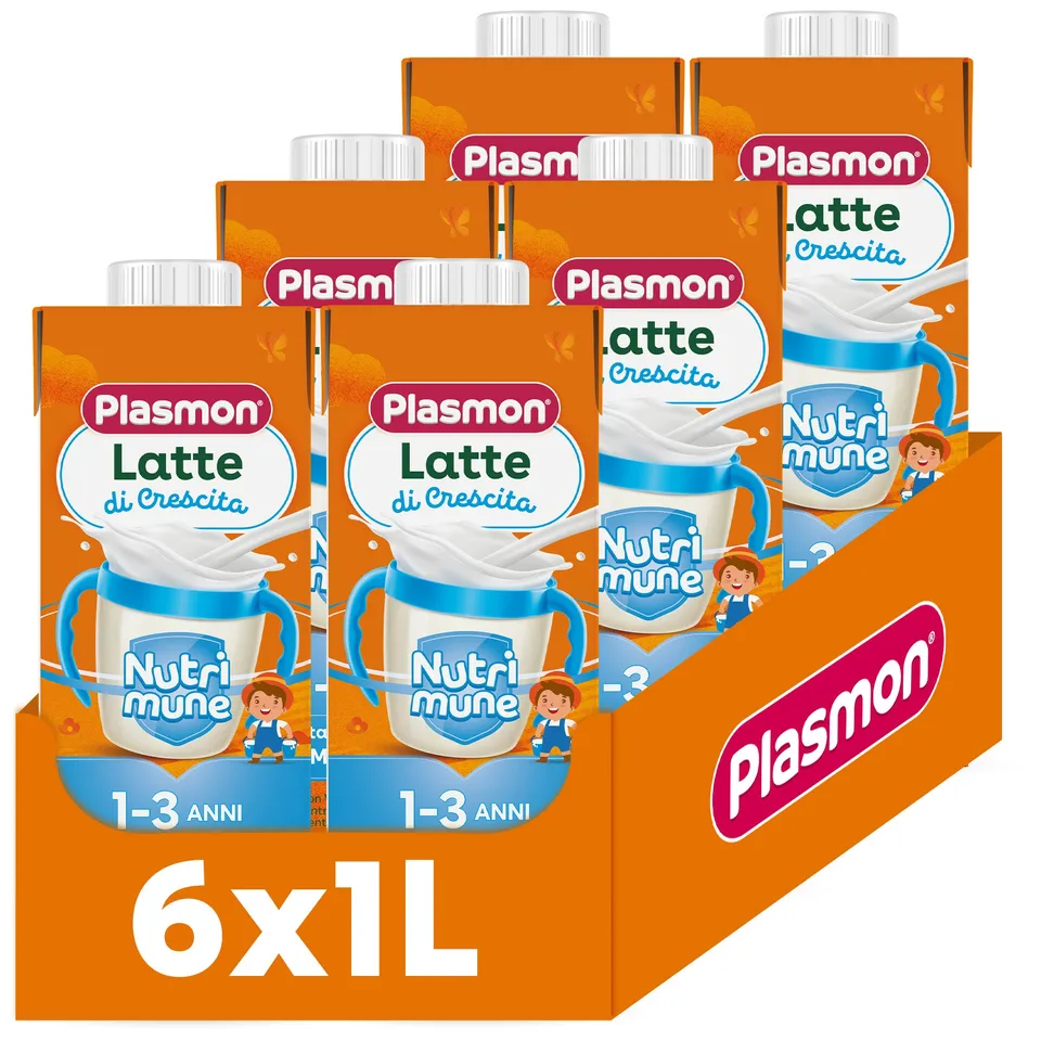plasmon-latte-di-crescita-senza-lattosio-alta-digeribilit-12-36-mesi-6x1000ml image 1