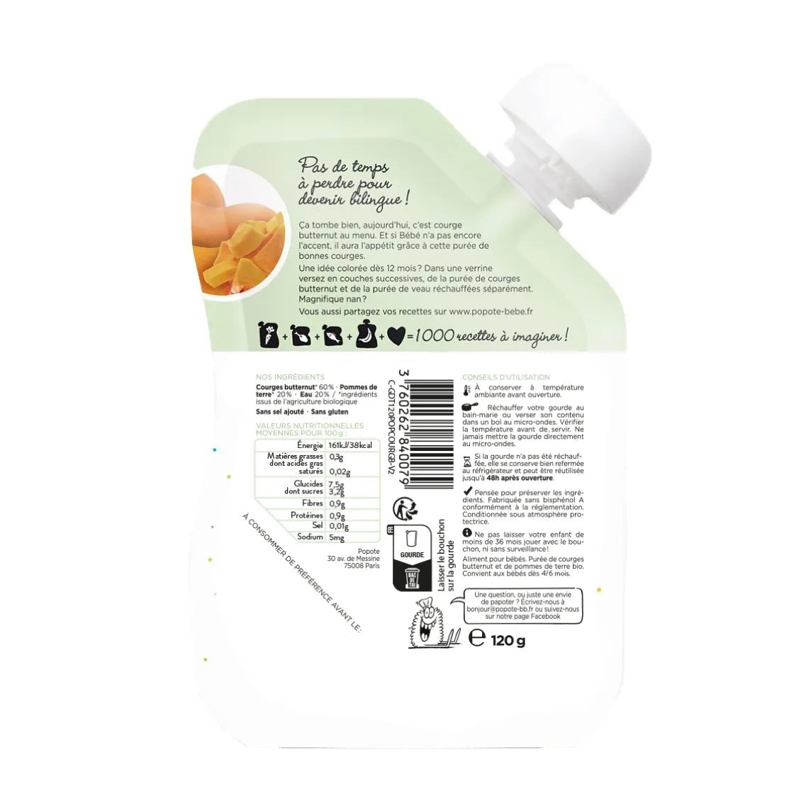popote-la-courge-butternut-pur-e-de-courge-butternut-bio-pour-b-b-d-s-4-6-mois image 2