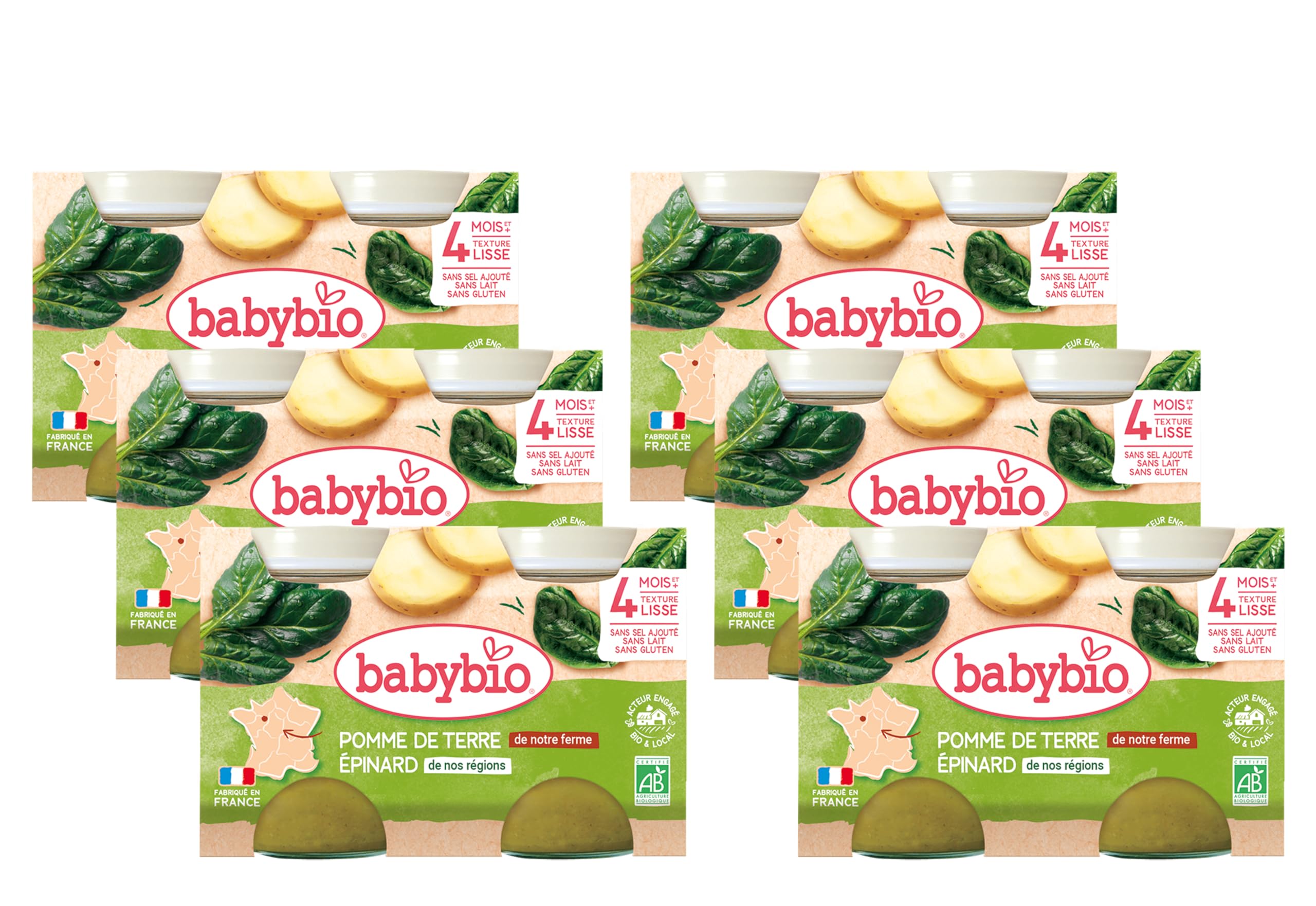 babybio-primea-petit-pot-carotte-du-val-de-loire-2x130g-4-mois-bio-lot-de-6 image 3