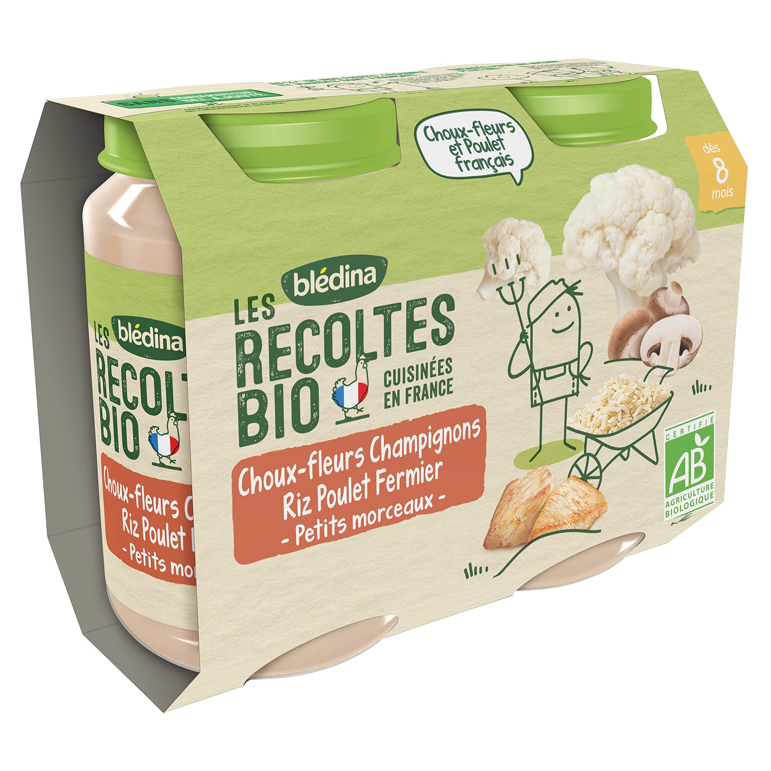 bl-dina-les-r-coltes-bio-choux-fleurs-champignons-riz-poulet-fermier-petits-pots image 3