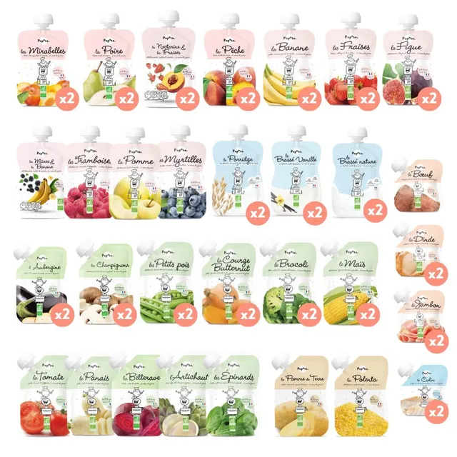 popote-le-gros-gros-pack-d-couverte-pack-50-gourdes-b-b-bio-compotes-pur-es-et-b image 1