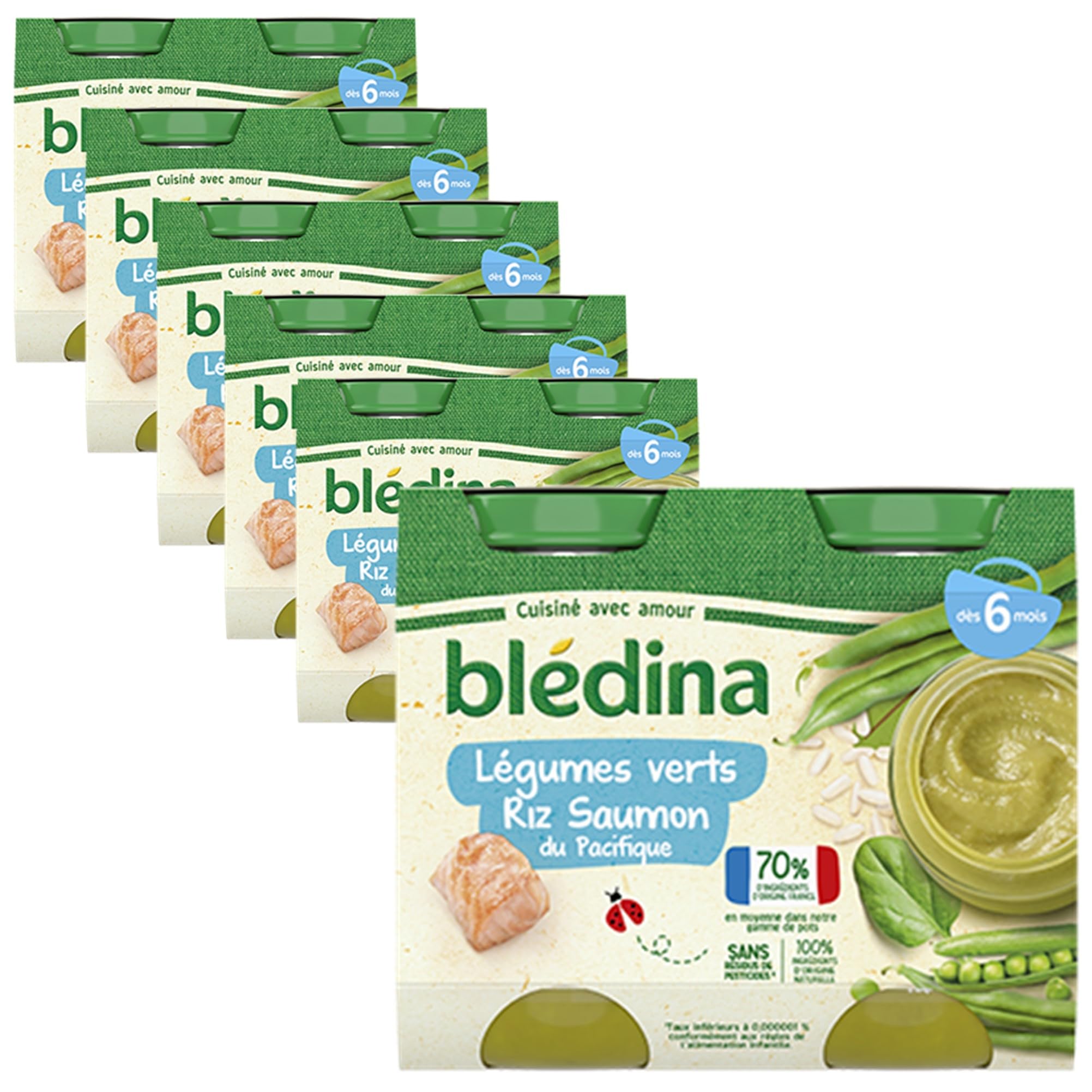 bl-dina-petits-pots-l-gumes-verts-riz-saumon-du-pacifique-d-s-6-mois-12-pots-de- image 1