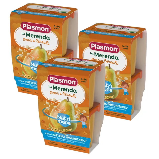 plasmon-nutri-mune-poire-et-c-r-ales-go-ter-b-b-3-x-2-x-120g image 1