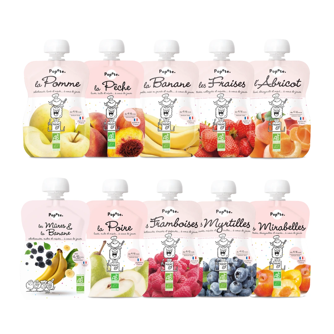 popote-fruits-le-grand-classique-pack-10-compotes-bio-d-s-4-mois image 1
