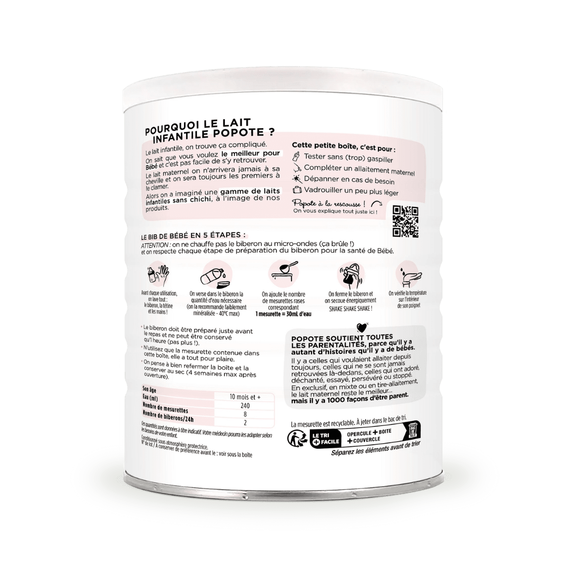 popote-le-lait-3-me-ge-croissance-400g-lait-infantile-en-poudre image 2