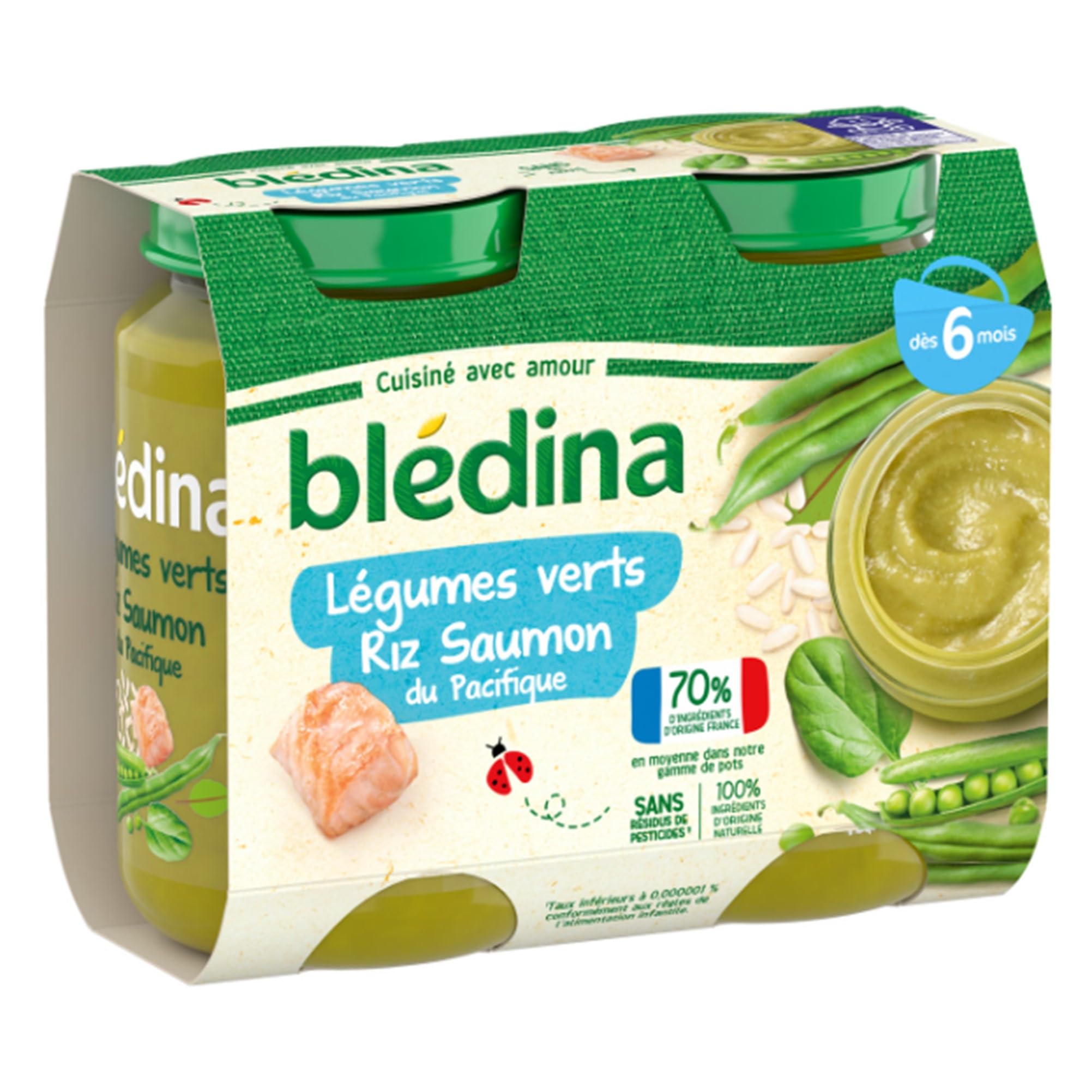 bl-dina-petits-pots-l-gumes-verts-riz-saumon-du-pacifique-d-s-6-mois-12-pots-de- image 3