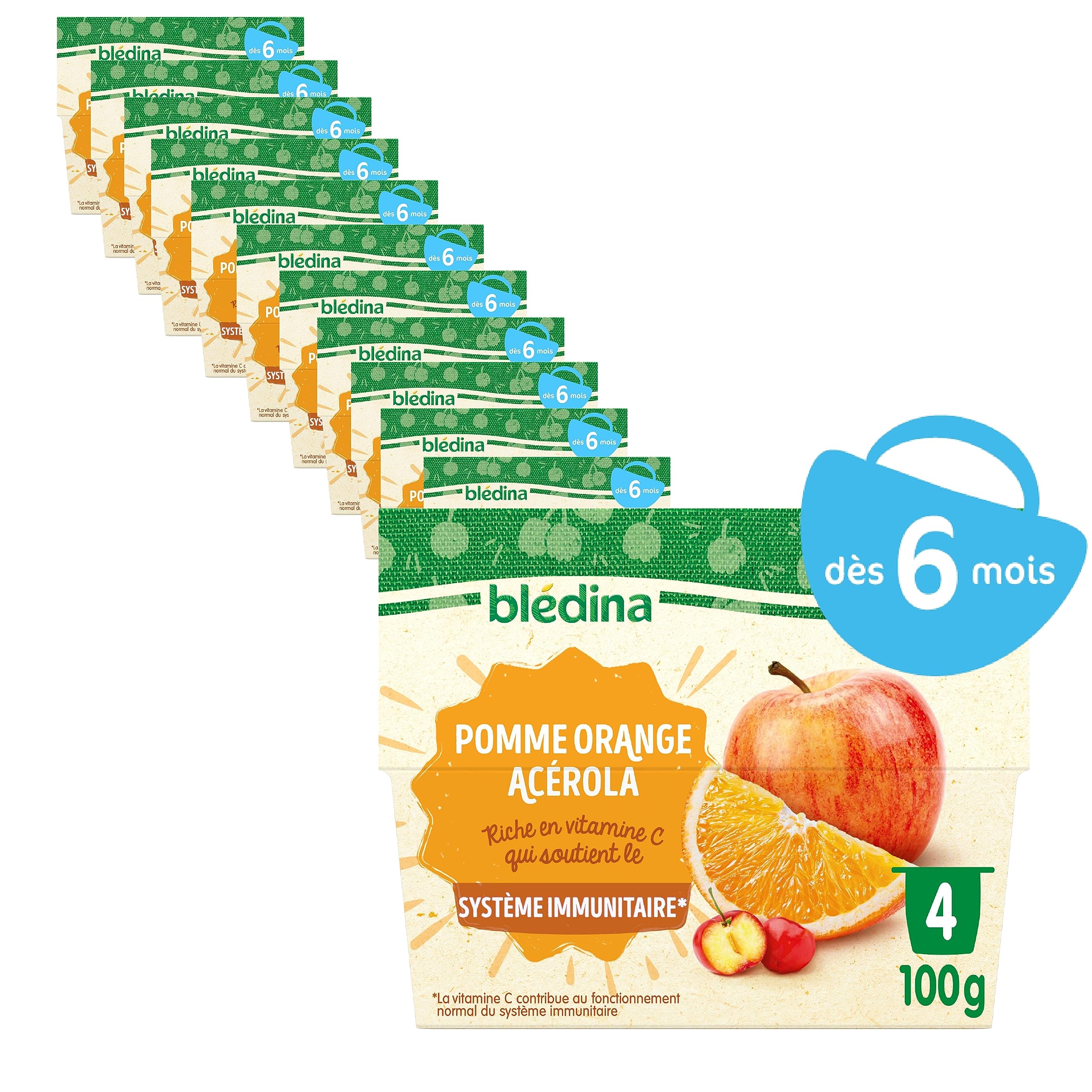 bl-dina-coupelles-de-fruits-pomme-kiwi-acerola-d-s-6-mois-48-coupelles-de-100g image 8