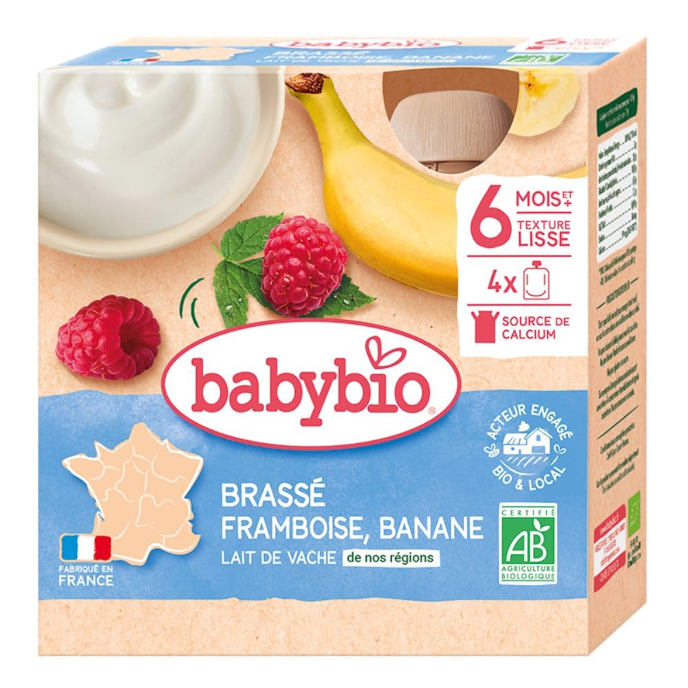 babybio-brass-framboise-banane-bio-4-gourdes-x-85g image 1