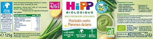 hipp-biologique-haricots-verts-pommes-de-terre-pot-125-g-lot-de-6 image 4