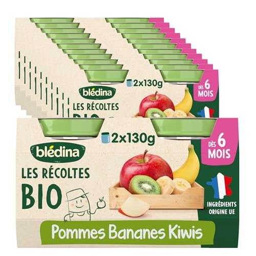 bl-dina-les-r-coltes-bio-pommes-bananes-kiwi-24-petits-pots-d-s-6-mois-pack-12x2 image 3