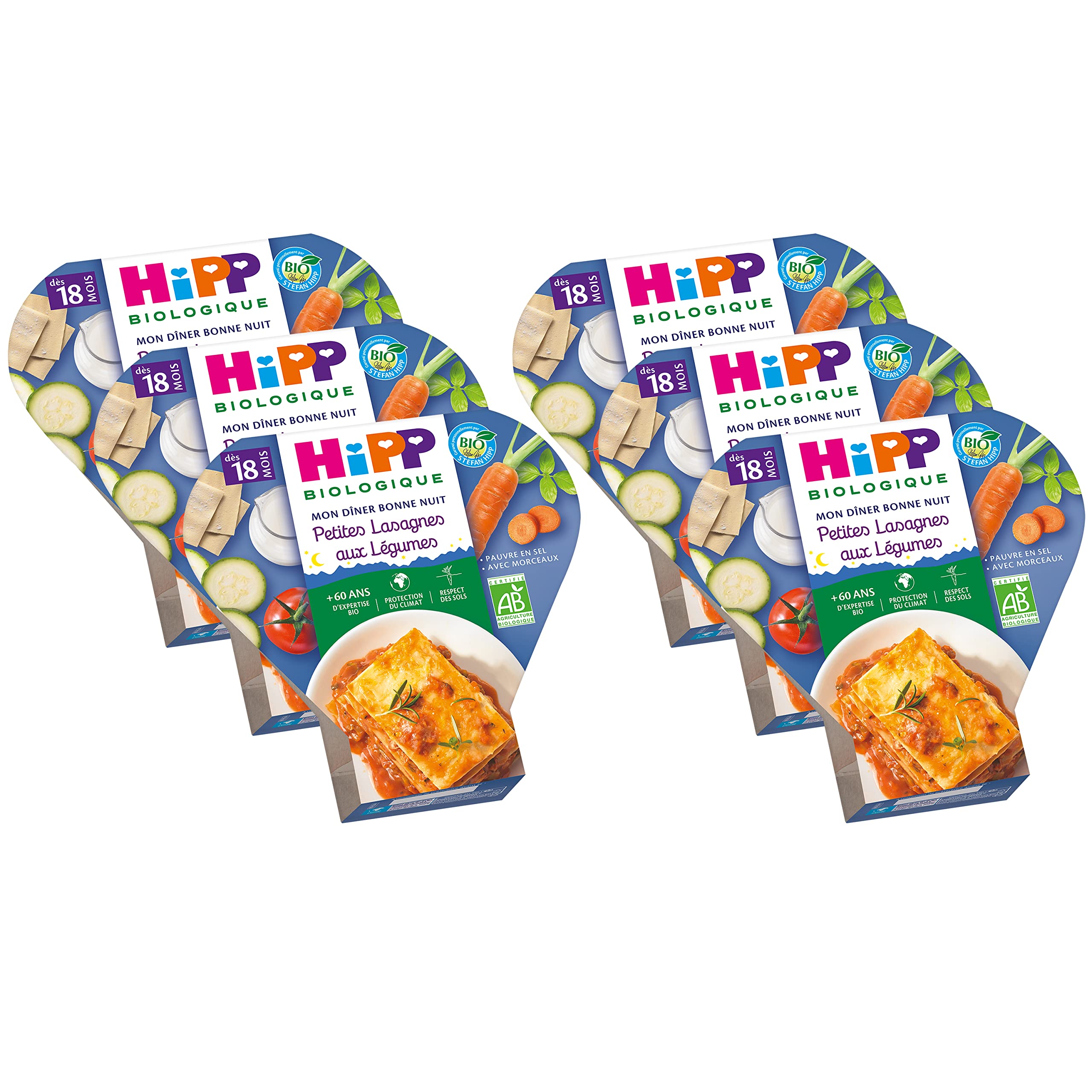 hipp-biologique-conchiglie-aux-petits-l-gumes-d-s-18-mois-6-assiettes-de-260g image 4