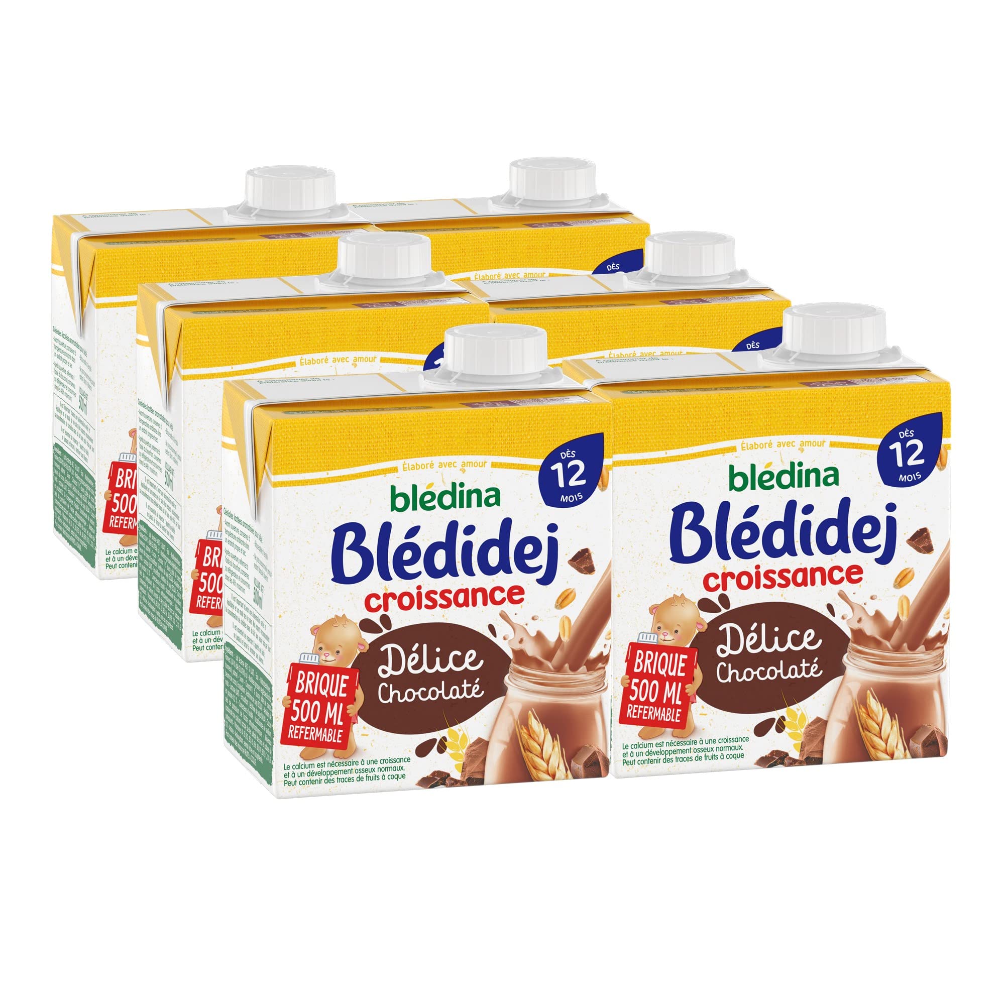 bl-dina-bl-didej-c-r-ales-lact-es-d-lice-chocolat-d-s-12-mois-6-briques-de-500-m image 1