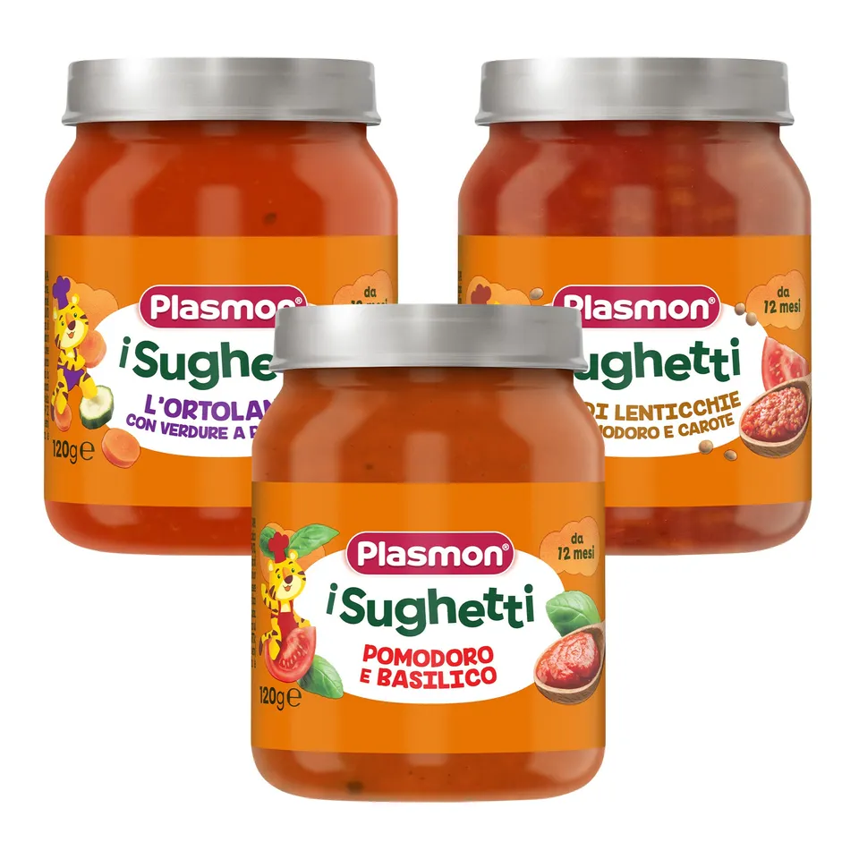 plasmon-i-sughetti-sauces-pour-p-tes-aux-l-gumes-en-morceaux-lentilles-et-tomate image 1