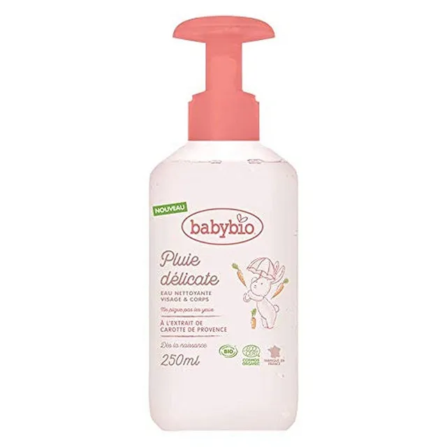babybio-pluie-d-licate-eau-nettoyante-b-b-bio-visage-et-corps-sans-rin-age-250-m image 1