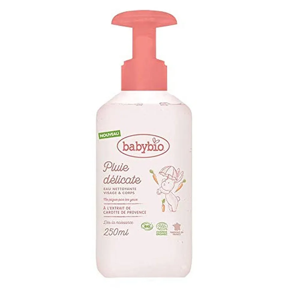 babybio-pluie-d-licate-eau-nettoyante-b-b-bio-visage-et-corps-sans-rin-age-250-m image 1