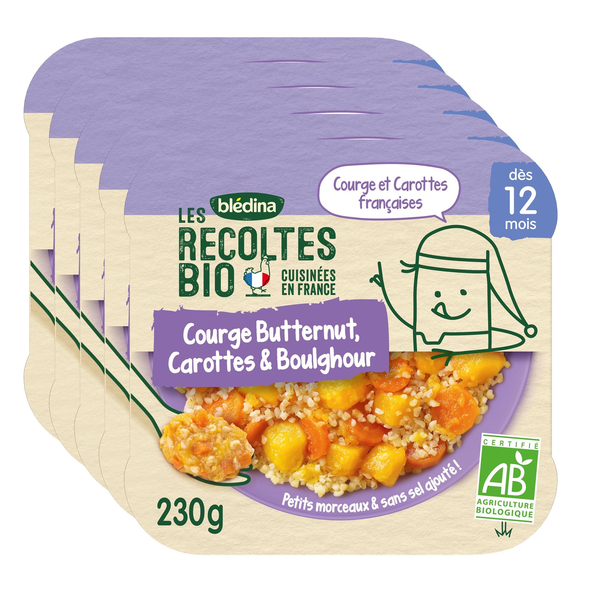 bl-dina-les-r-coltes-bio-plat-b-b-p-tes-fa-on-bolognaise-d-s-12-mois-5-x-230g image 2