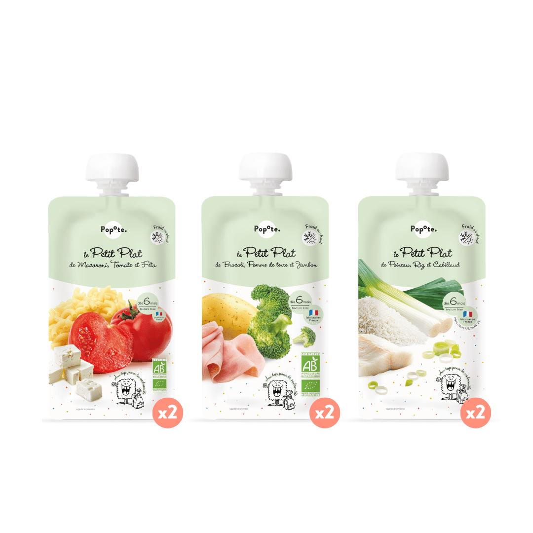 popote-les-petits-plats-complets-pack-6-repas-bio-lisses-d-s-6-mois-macaroni-tom image 1