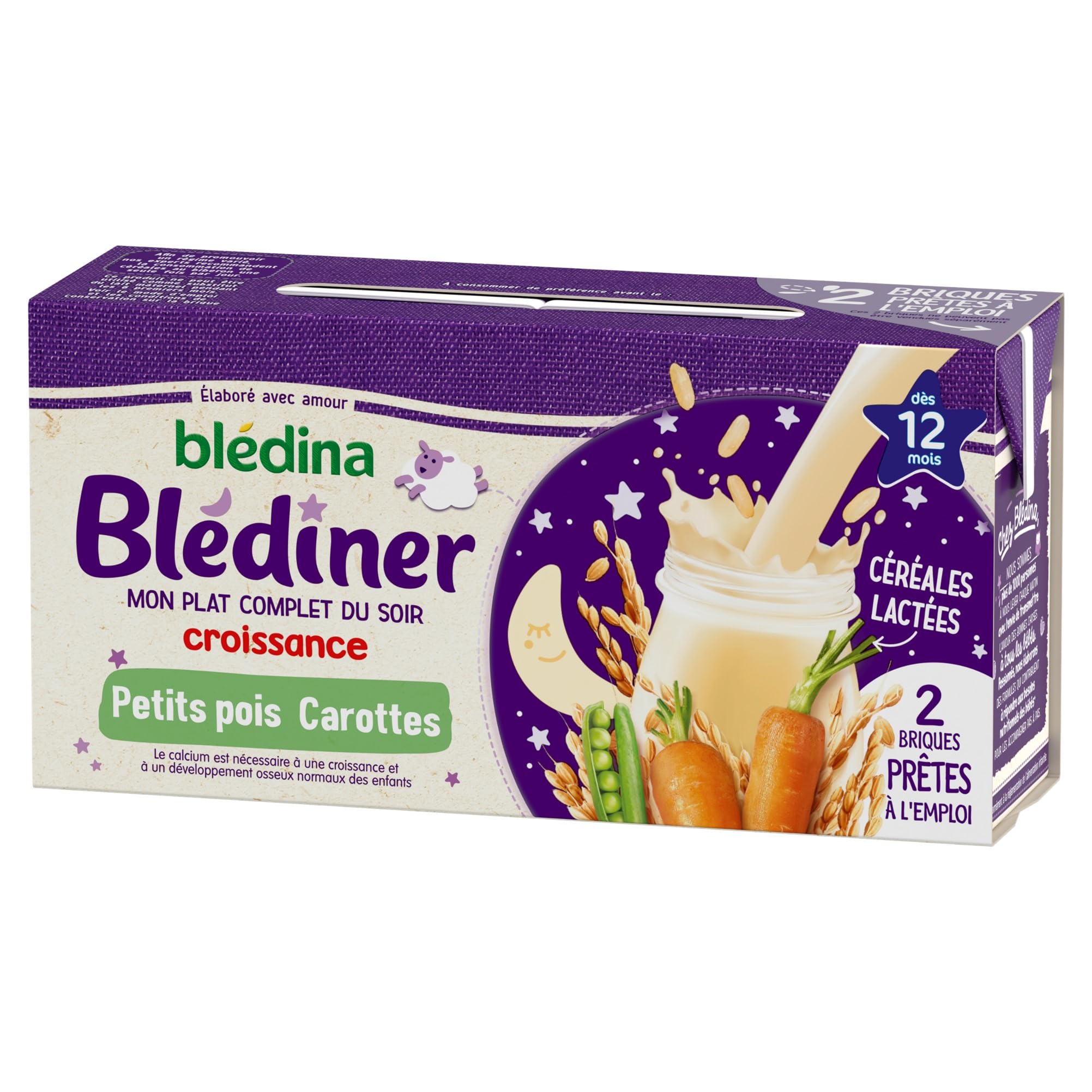 bl-dina-bl-d-ner-croissance-c-r-ales-carottes-petits-pois-d-s-12-mois-12-briques image 3