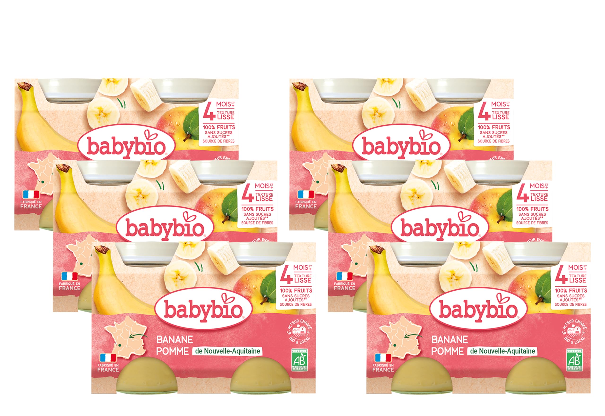 babybio-petits-pots-pomme-pruneau-dessert-compote-bio-d-s-4-mois-6-x-2-pots-de-1 image 7