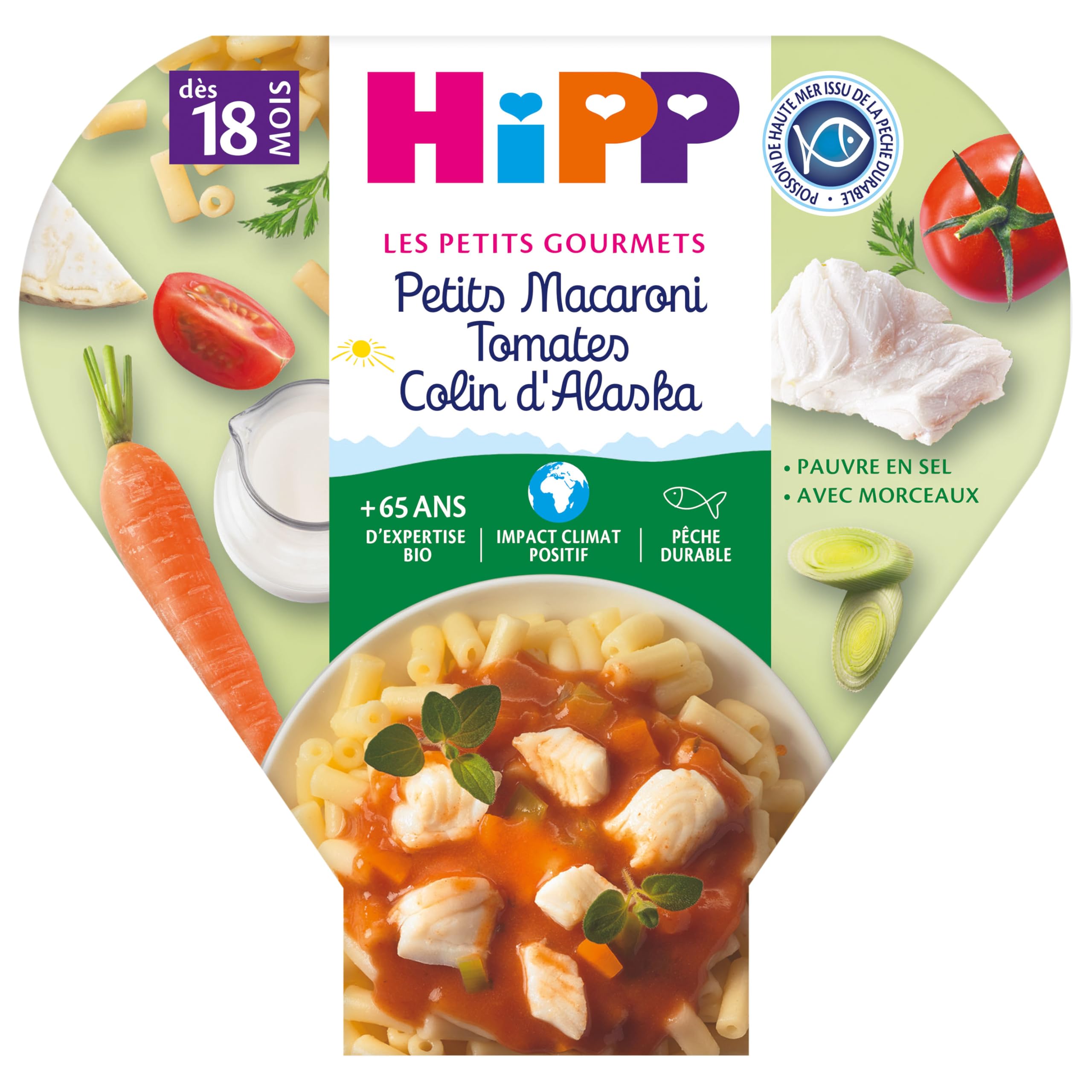 hipp-biologique-les-petits-gourmets-petits-macaroni-tomates-colin-alaska-d-s-18- image 2