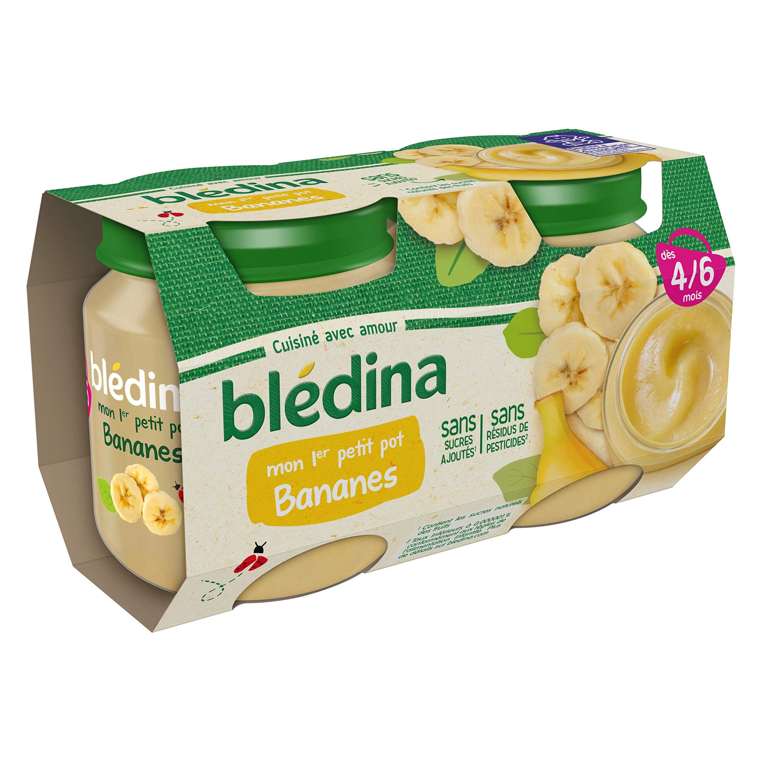 bl-dina-mon-1er-petit-pot-compote-bananes-d-s-4-6-mois-2-x-130-g-pack-de-12 image 2