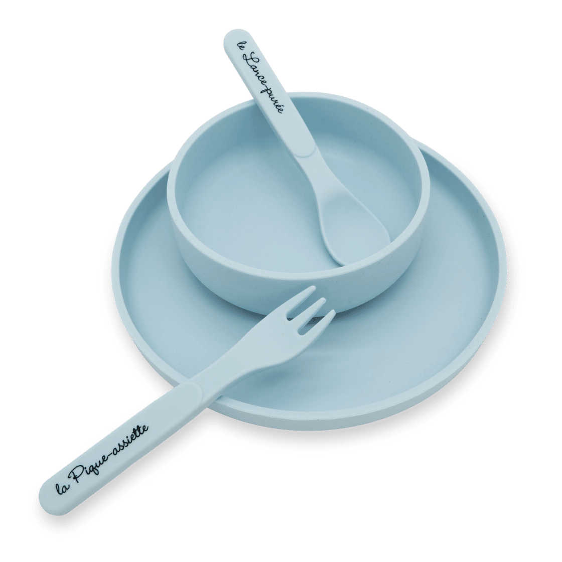 popote-le-kit-vaisselle-b-b-en-silicone-100-sans-bpa-4-pi-ces-d-s-4-6-mois image 1