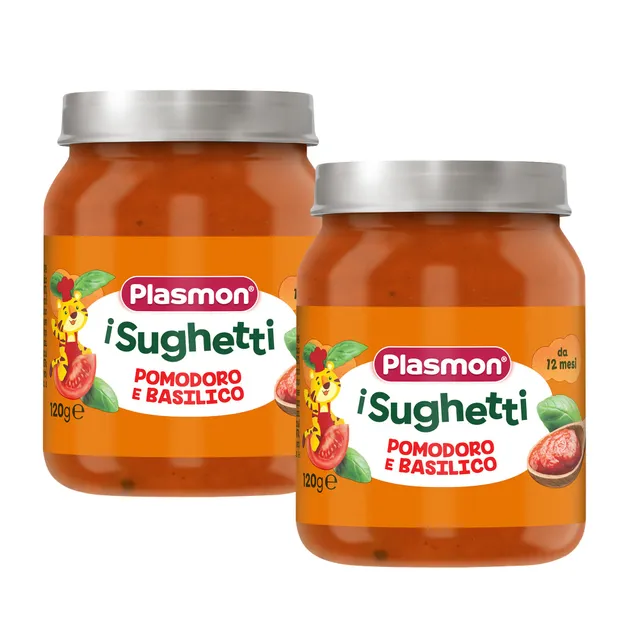 plasmon-sughetto-pomodoro-e-basilico-sauce-b-b-tomate-basilic-2x120g image 1