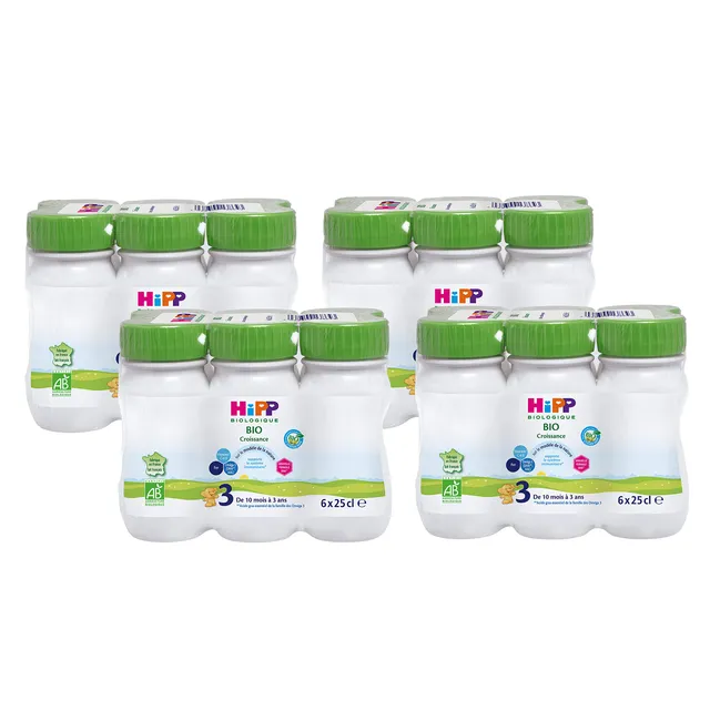 hipp-biologique-lait-de-croissance-bio-d-s-10-mois-6-bouteilles-de-25-cl-lot-de- image 1