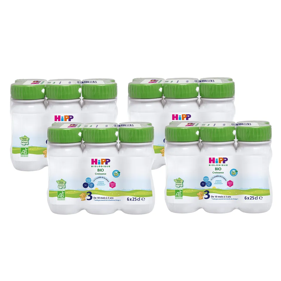 hipp-biologique-lait-de-croissance-bio-d-s-10-mois-6-bouteilles-de-25-cl-lot-de- image 1