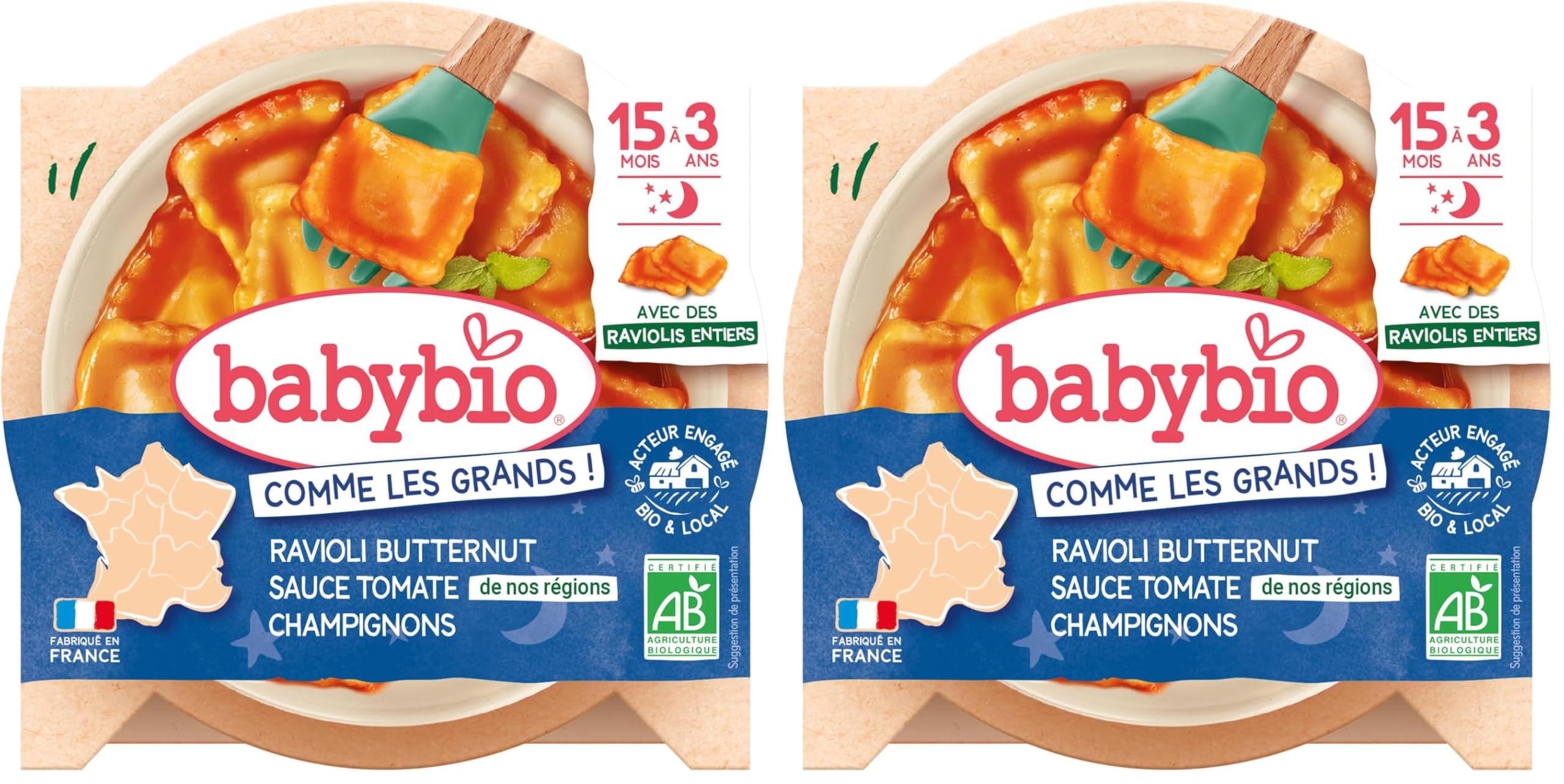 babybio-ravioli-butternut-sauce-tomates-champignons-d-s-15-mois-bio-190-g image 2
