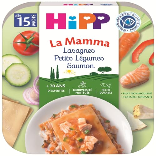 hipp-la-mamma-lasagnes-petits-l-gumes-saumon-d-s-15-mois-6x250g-bio image 8