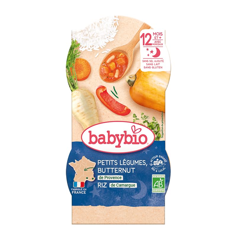 babybio-bols-petits-l-gumes-butternut-riz-avec-morceaux-d-s-12-mois-2-x-200g-lot image 5