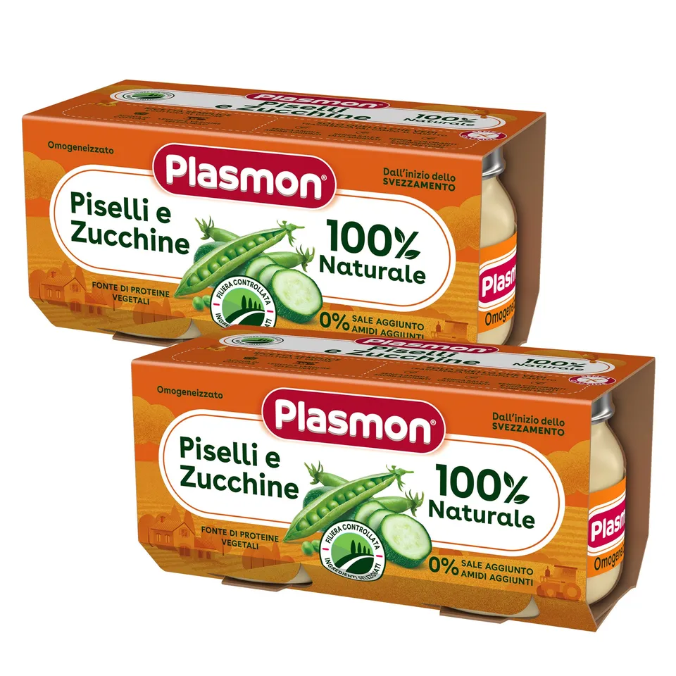 plasmon-omogeneizzato-petits-pois-et-courgettes-2-sachets-de-2x80-g image 1