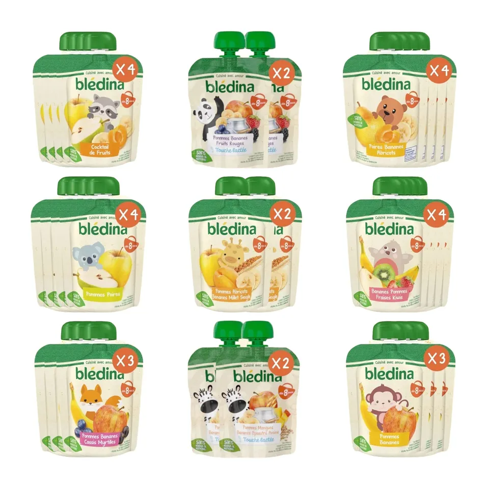 bl-dina-gourdes-pur-es-de-fruits-9-recettes-pack-multi-vari-t-s-28x90g-d-s-8-moi image 1