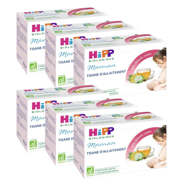 hipp-biologique-tisane-d-allaitement-pour-maman-6-bo-tes-de-20-sachets image 1