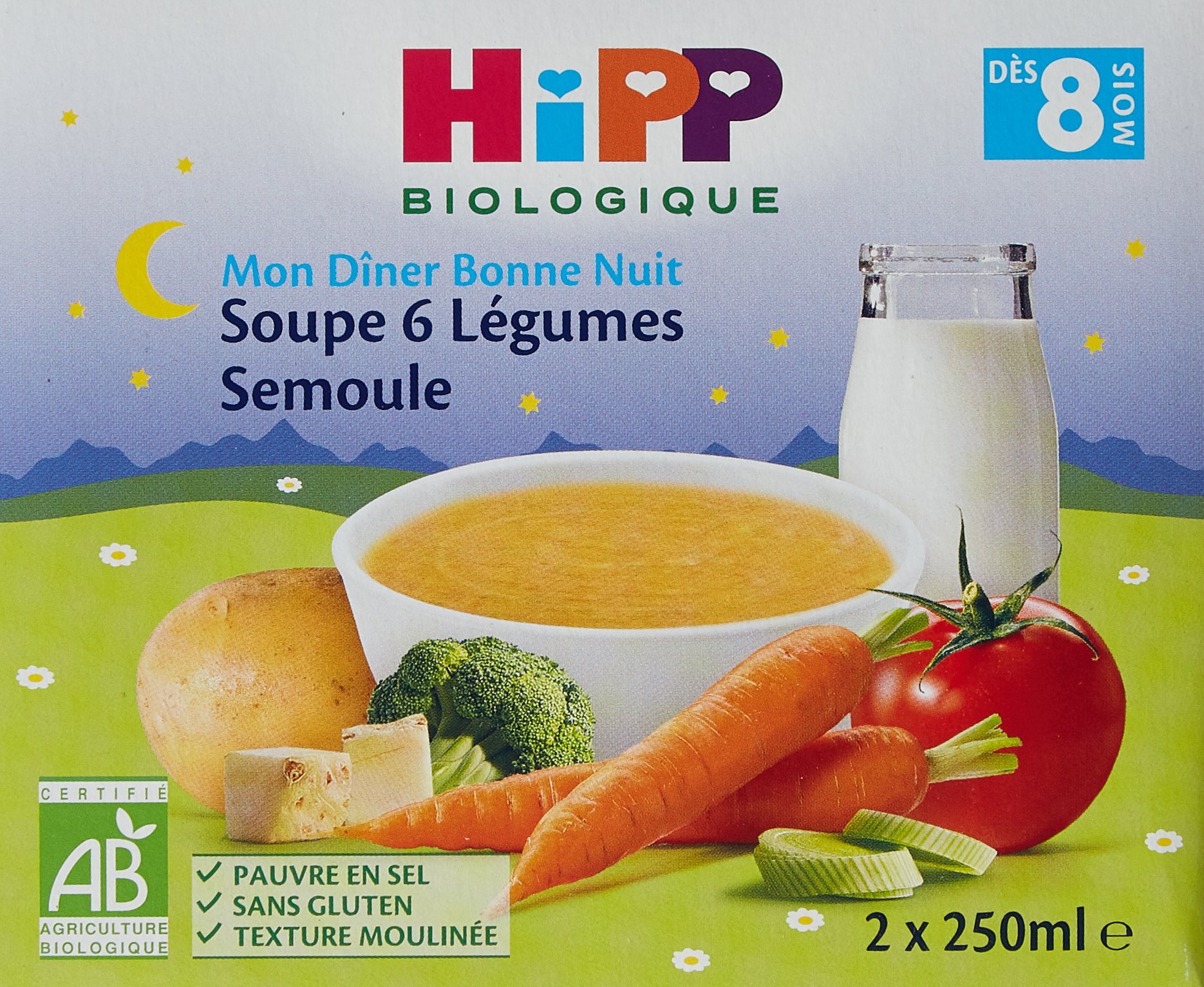 hipp-biologique-mon-d-ner-bonne-nuit-semoule-aux-l-gumes-du-soleil-d-s-8-mois-7- image 6