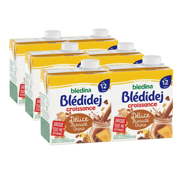 bl-dina-bl-didej-c-r-ales-b-b-lact-es-d-lice-biscuit-choco-d-s-12-mois-6-briques image 1