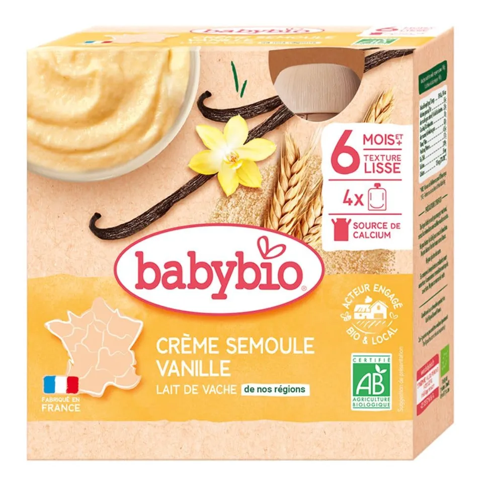 babybio-cr-me-semoule-vanille-bio-b-b-d-s-6-mois-gourde-340g image 1