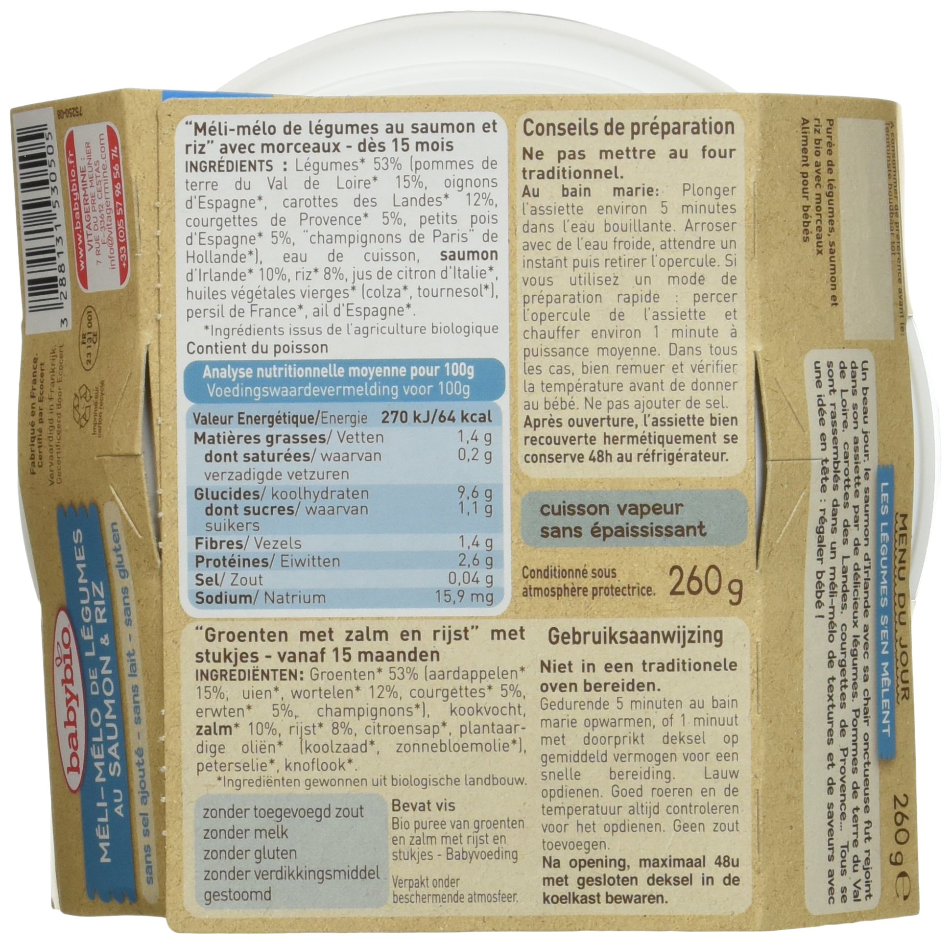 babybio-assiette-m-li-m-lo-de-l-gumes-au-saumon-riz-260-g-15-mois-bio image 2