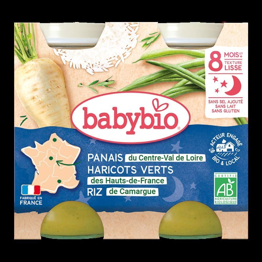 babybio-pots-panais-haricots-verts-de-vend-e-riz-400-g-lot-de-6-bio image 4