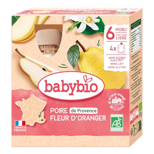 babybio-gourde-poire-fleur-d-oranger-bio-4x90g image 3