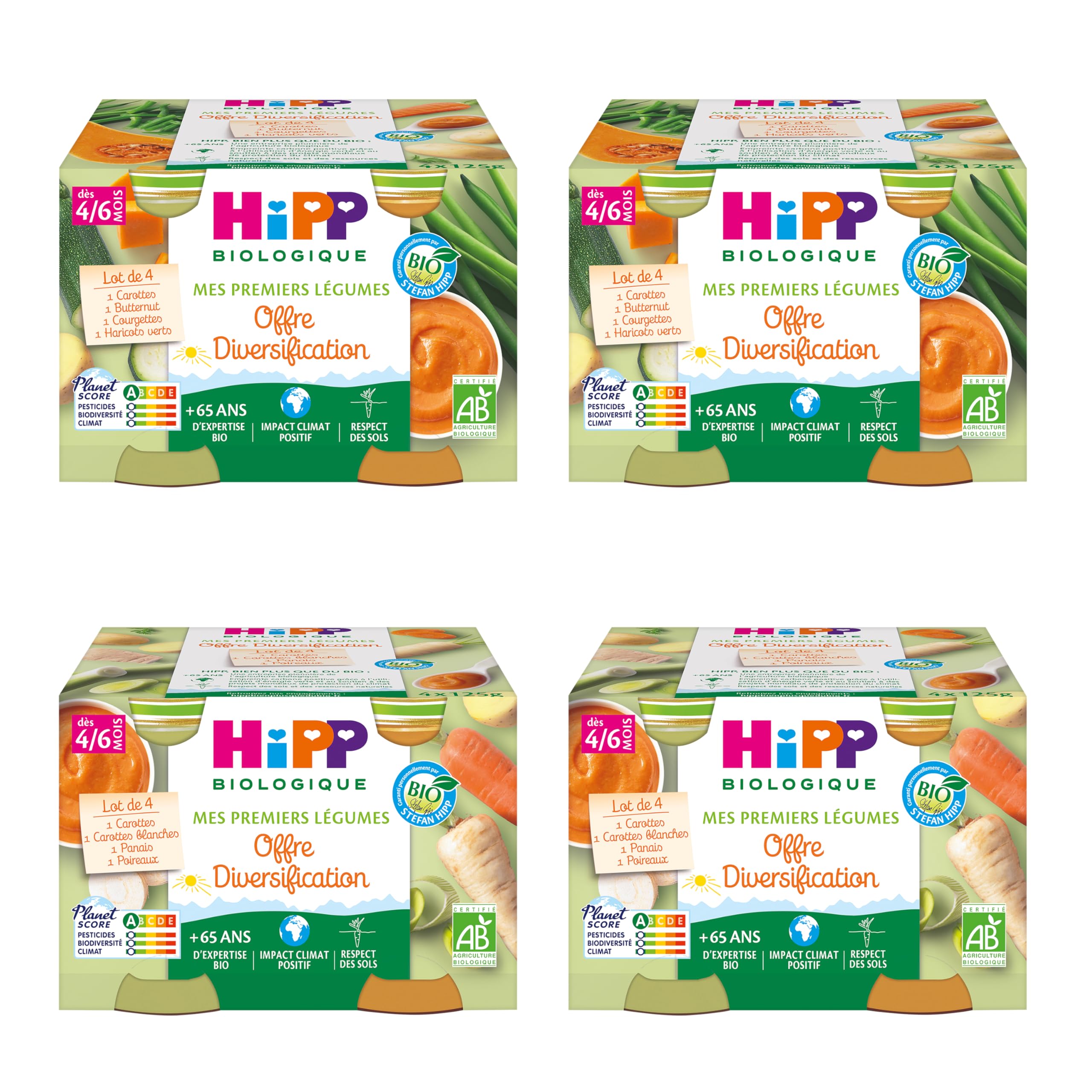 hipp-biologique-mes-premiers-l-gumes-carottes-carottes-blanches-panais-poireaux- image 3
